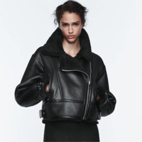 ZARA DOUBLE-SIDED BELTED JACKET - Picture 1 of 16